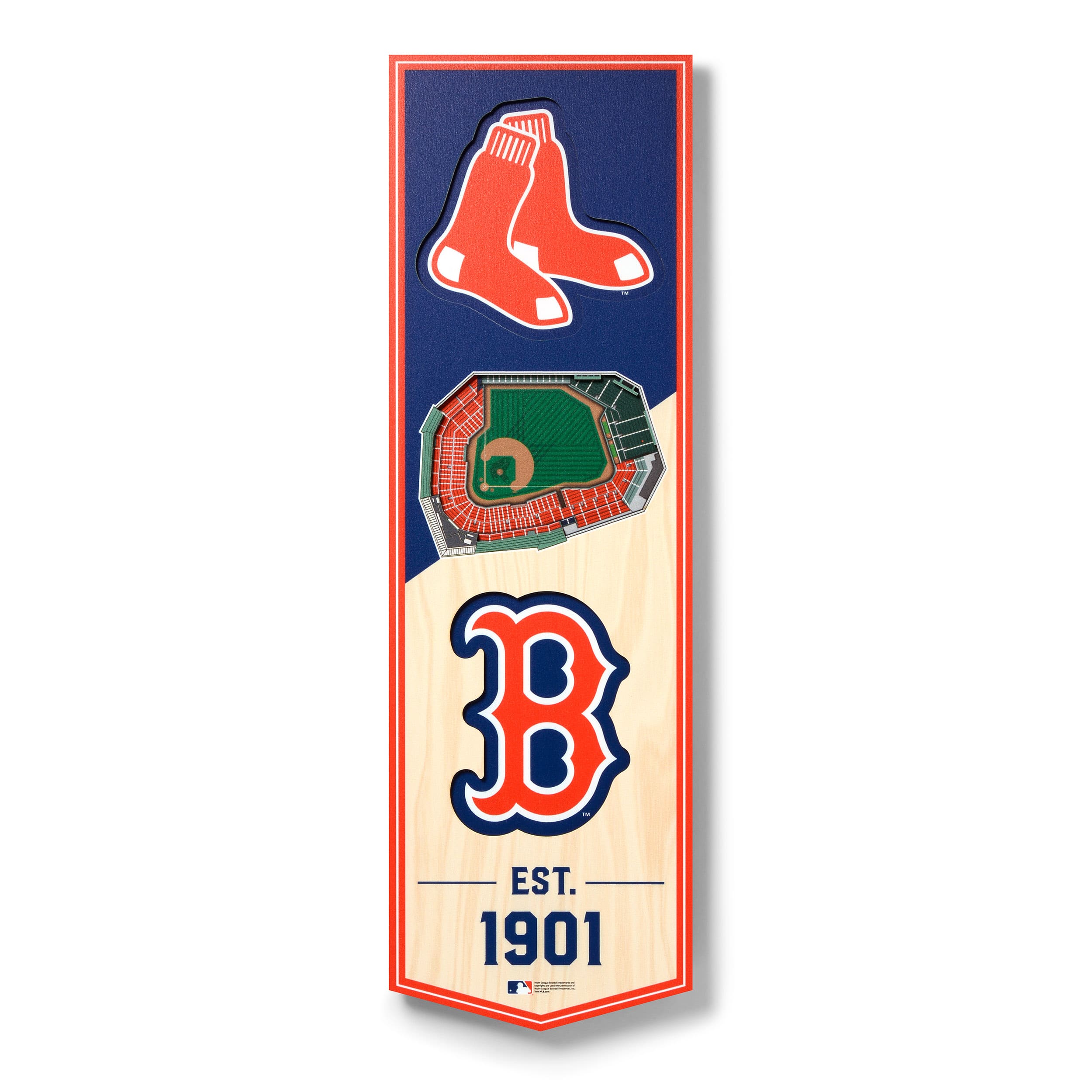 YouTheFan - 6'' x 19'' 3D StadiumView Banner - Multicolor price history on PriceWatchPro