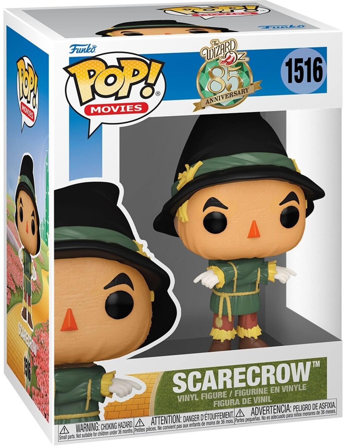 TOOPP Tocky The WS Funko WIZARD - Oz ofl 8 POP! 85 ANNIVERSARY MOVIES MOVIES SHATSSRUN 31 SCARECROW / FIGURINE EN VINYLE VINYL FIGURE VINIL FIGURA DE PELIGRO DE ASFIXIA. TOUFFEMENT. ADVERTENCIA: para mios menores de 36 meses. DANGER D pequeas. No es adecuado HAZARD. ATTENTION: enfants de moins de 36 mois. Partes WARNING: CHOKING convient pas aux Peotes pieces. Ne children under 36 months Not suitable for Smal parts.