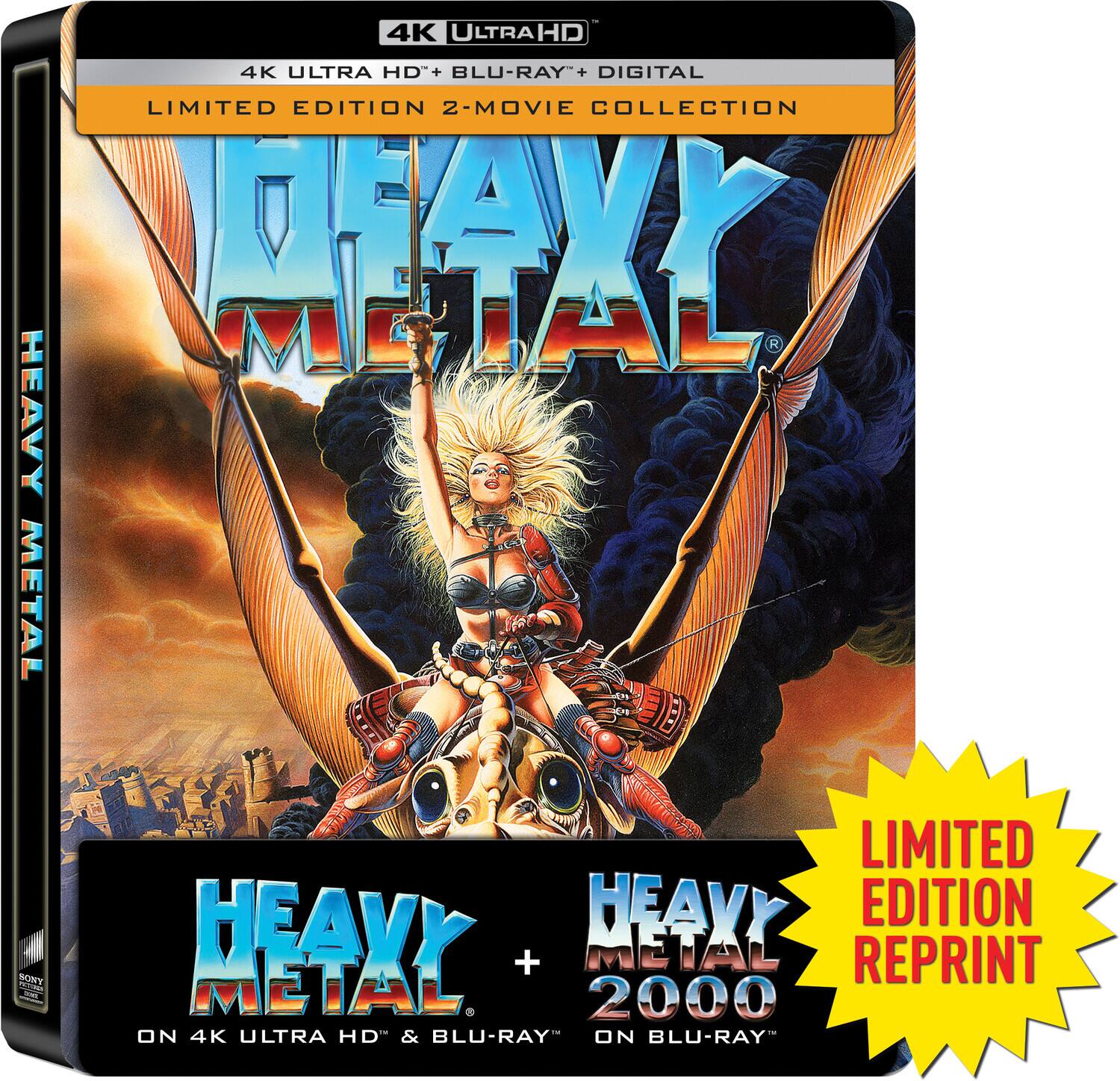 Alt View 1. Heavy Metal / Heavy Metal 2000 (Limited Edition 2-Movie Collection) (Steelbook)   - 4K Blu-Ray.