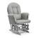 Alt View 13. Storkcraft - Hoop Glider and Ottoman - Pebble Gray/Light Gray.