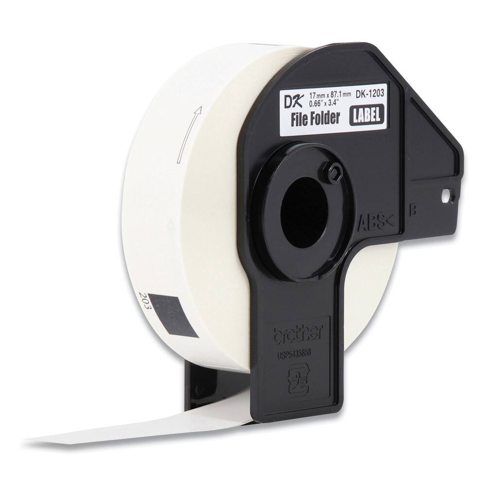 17 mm x 87.1 mm  
DK-1203  
0.66" x 3.4"  
File Folder LABEL  
ABS  
USPS435858