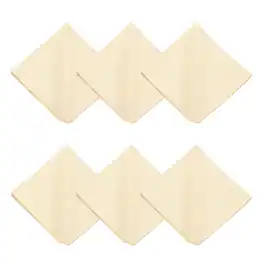 Unique Bargains - 6pcs Microfiber Cleaning Cloth 12x12 inch for Glasses Screens Phones Lenses - Beige