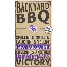 BACKYARD BBQ
CHILLIN' & GRILLIN'
LAUGHIN' & YELLIN'
SFA TAILGATIN'
CHEERIN' FOR ANOTHER
LUMBERJACKS VICTORY
for use INSIDE & OUTSIDE