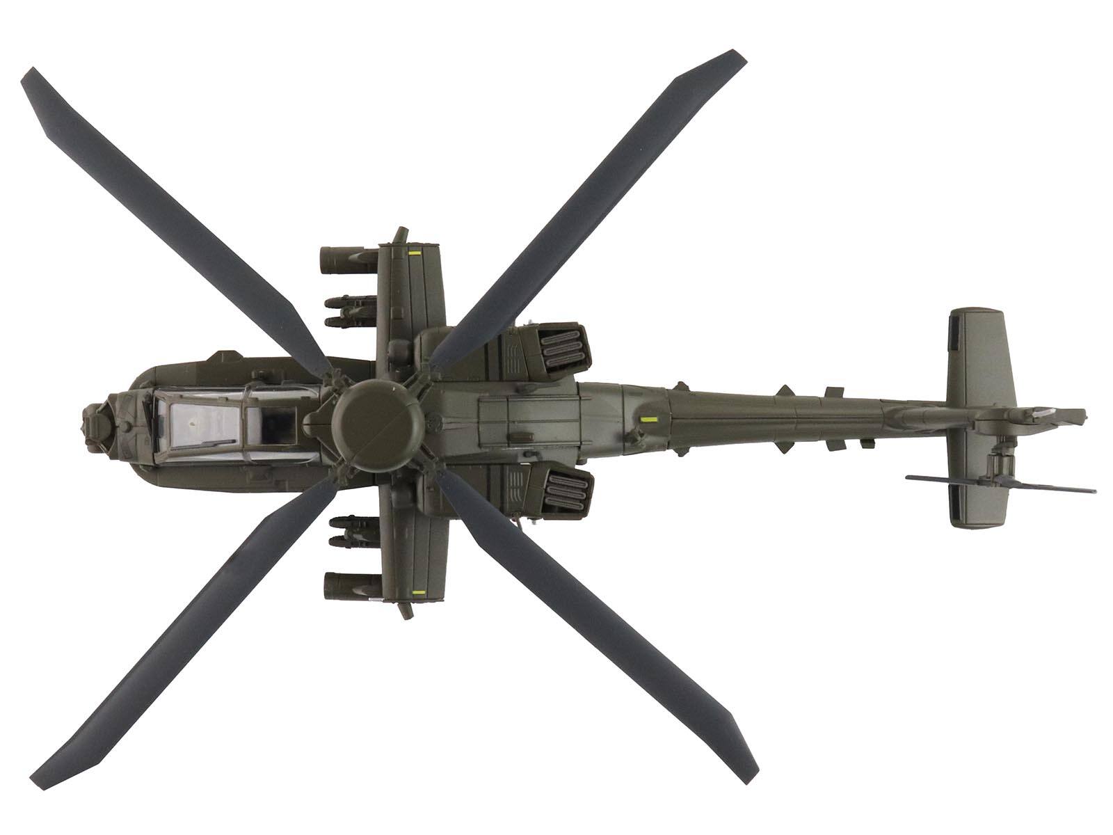 Left. Hobby Master - Boeing AH-64E Apache Guardian "12-09025 16th Combat Aviation Brigade" US Army "Air Power Series" 1/72 - Black.