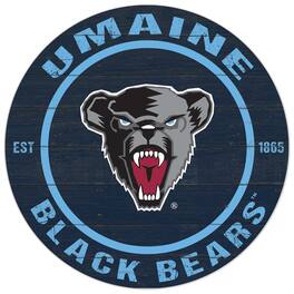 Jardine - Maine Black Bears 20'' x 20'' Indoor/Outdoor Circle Sign - Navy