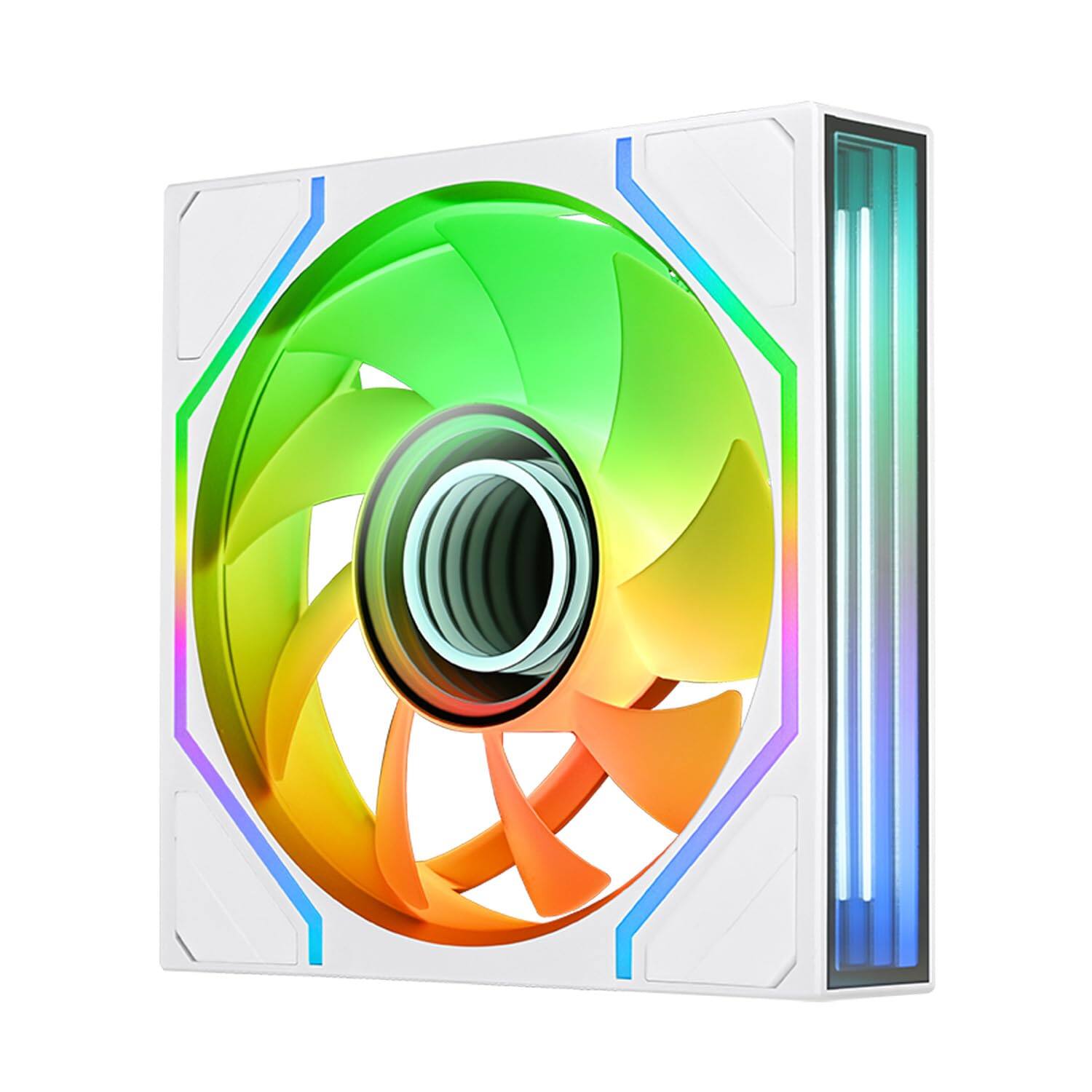 Front. Thermaltake - SWAFAN 120 EX INFINITY ARGB Sync PC Cooling Fan - White.