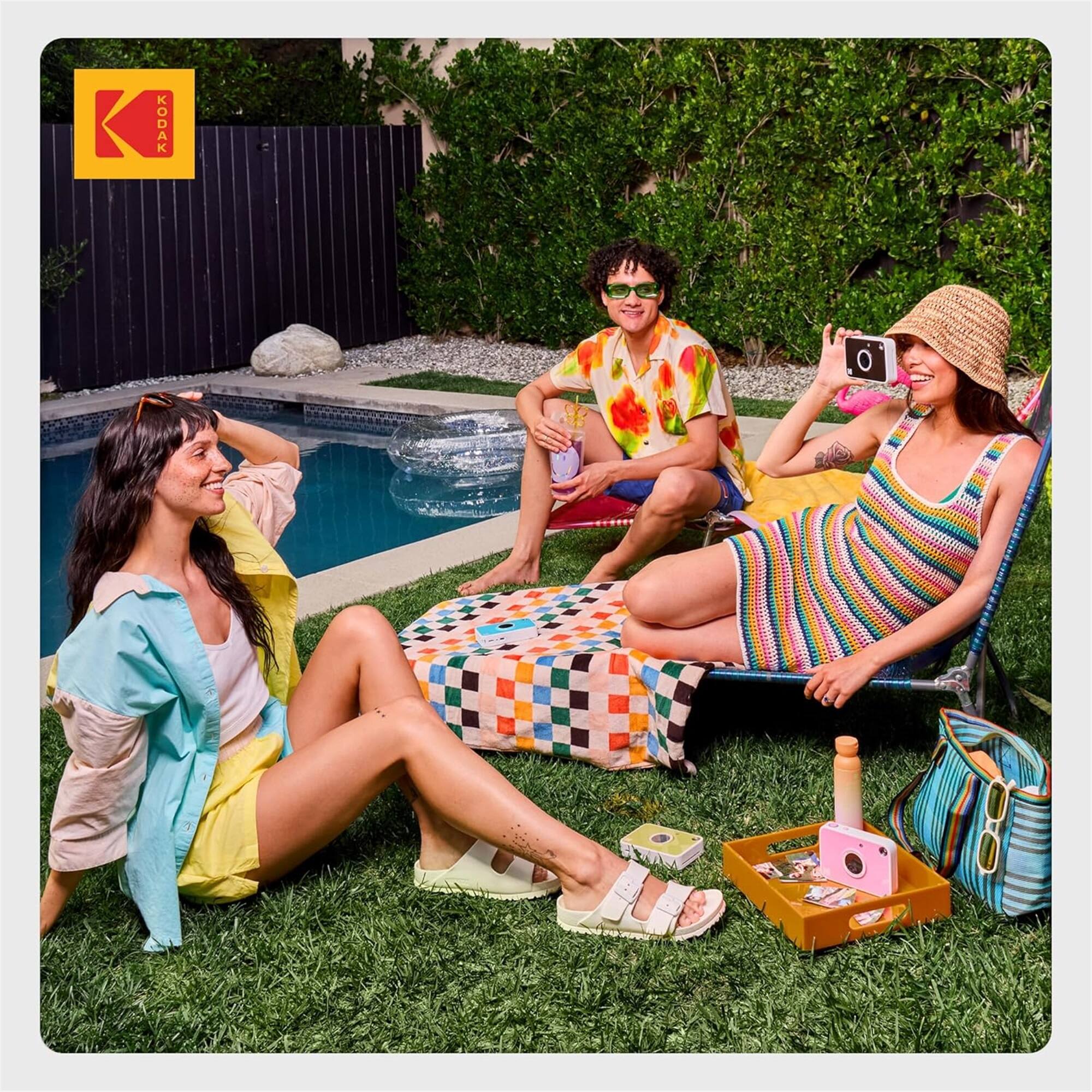 Alt View 5. Kodak - KODAK Printomatic+ Instant Print Camera 10MP, RGB LED, Zink Photo Prints - Black.