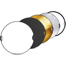 Front. Neewer - 32" 5-in-1 Foldable Light Reflector - with Handle & 3/8" Thread for Studio & Outdoor Photo.