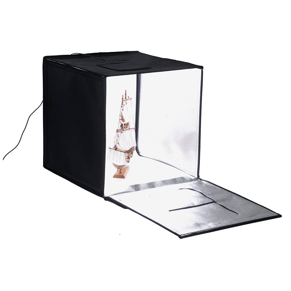 Angle. Fotodiox - 20x20" Studio-in-a-Box LED for Table Top Photography - Integrated LED Lights; Carrying Case and Four Backdrops.