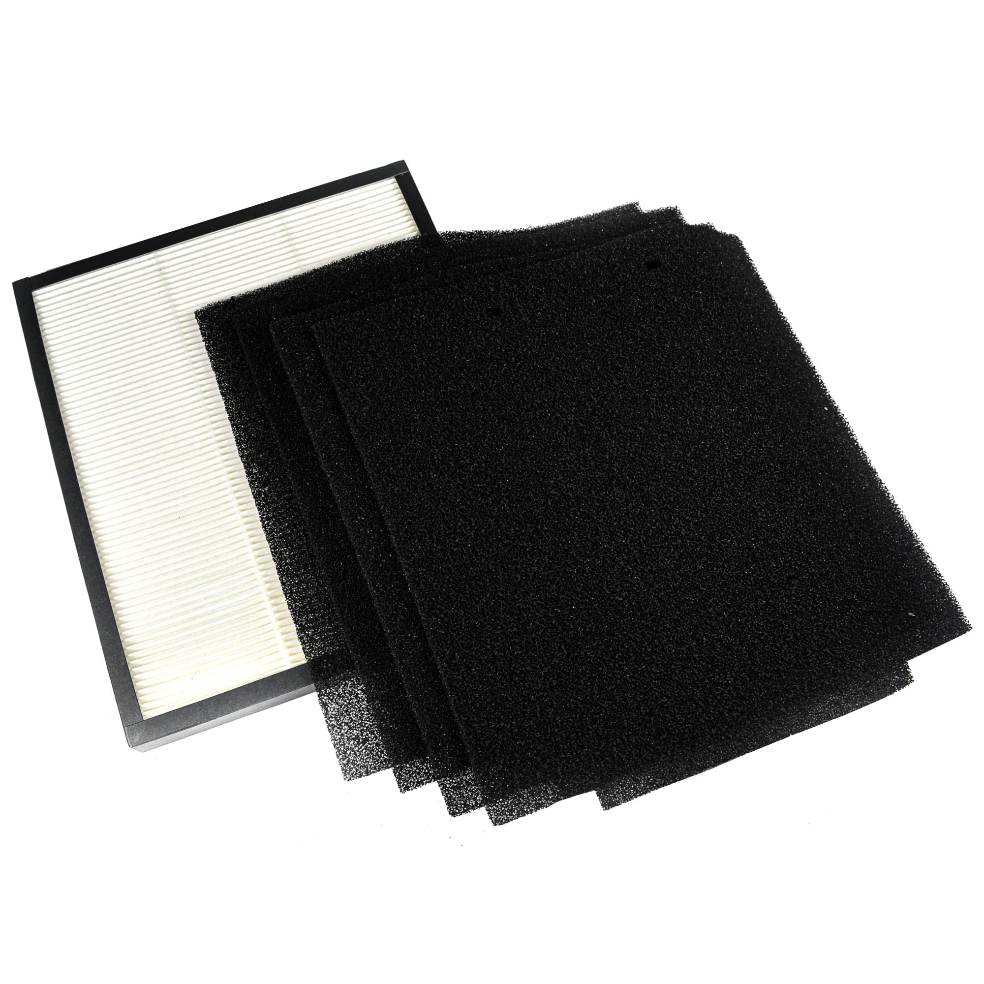 Alt View 4. HQRP - True HEPA Kit with 4 Carbon Pre-Filter Pads for HoMedics TotalClean AF-10 AP-15 AR-10 AF-75.