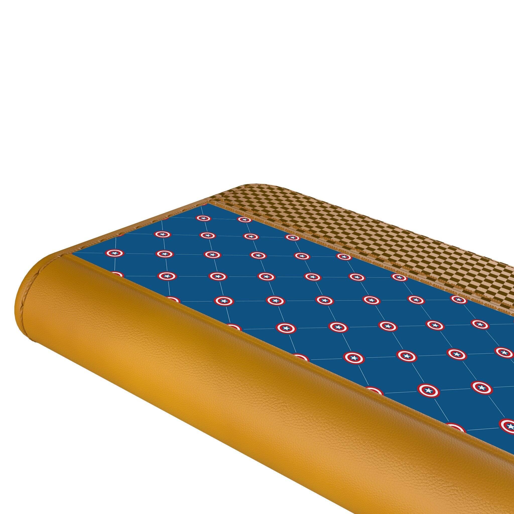 Alt View 1. Keyscaper - Marvel Pattern Folio Phone Case - Apple iPhone 14 Pro Max - Captain America.