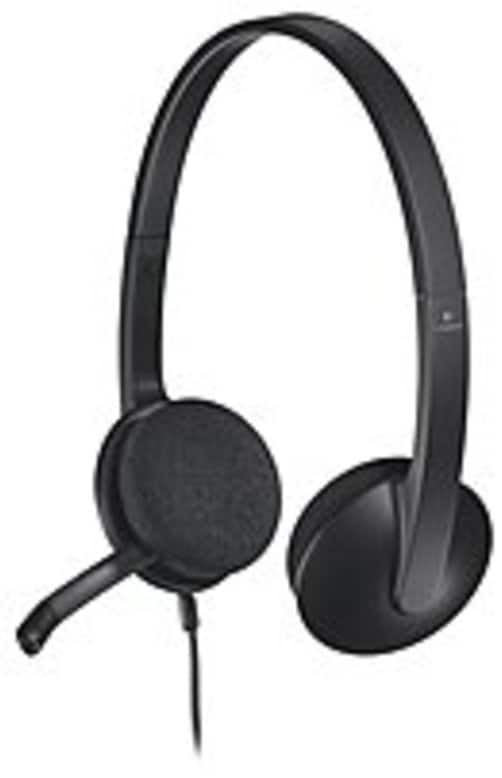 Logitech - 981-000507 H340 On-Ear Headset - Binaural - Wired - USB - Black