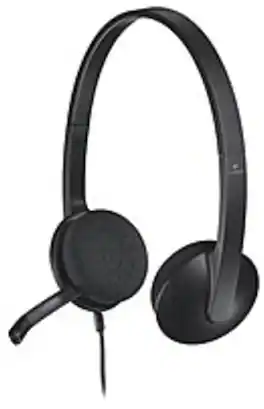 Logitech - 981-000507 H340 On-Ear Headset - Binaural - Wired - USB - Black