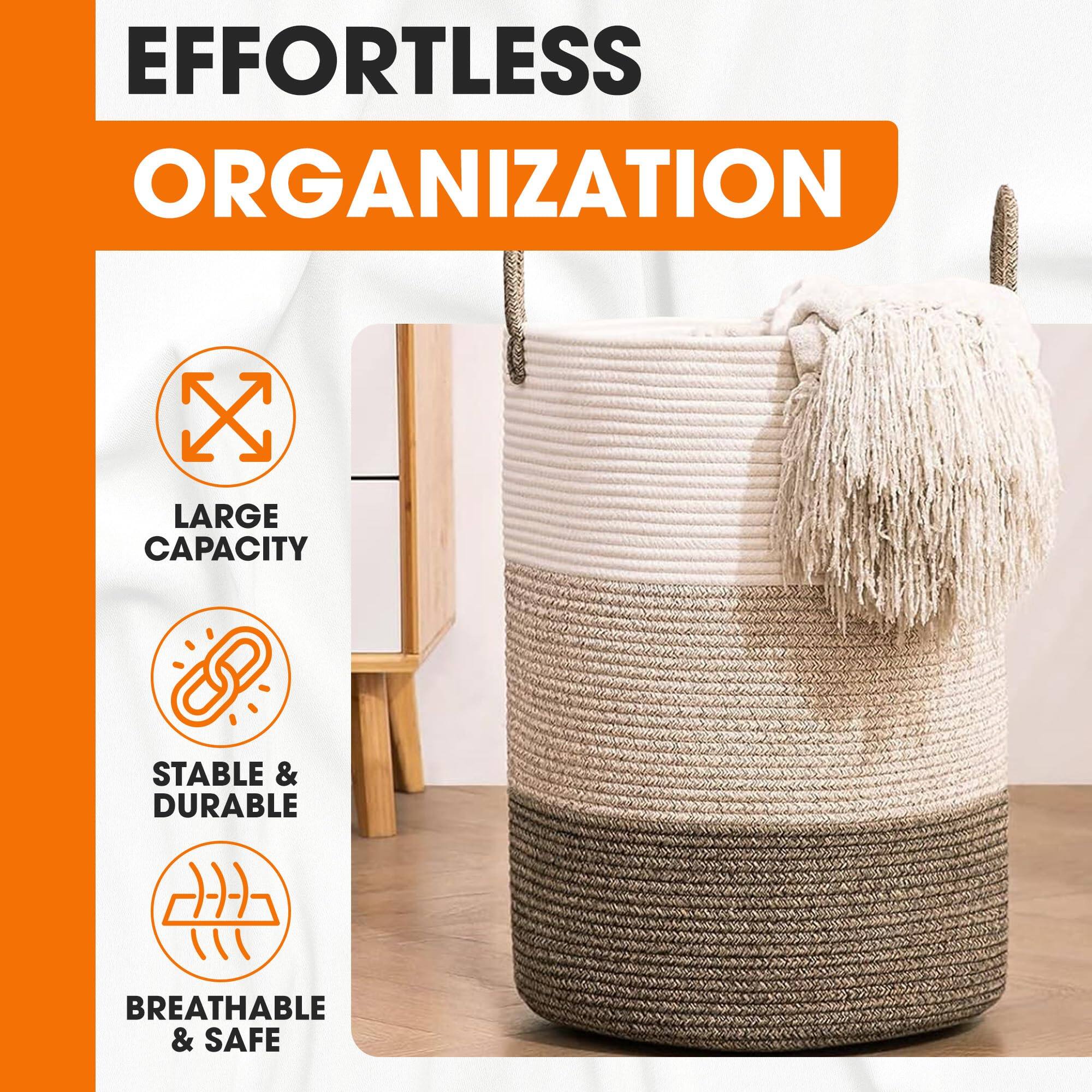 EFFORTLESS ORGANIZATION  
LARGE CAPACITY  
STABLE & DURABLE  
BREATHABLE & SAFE