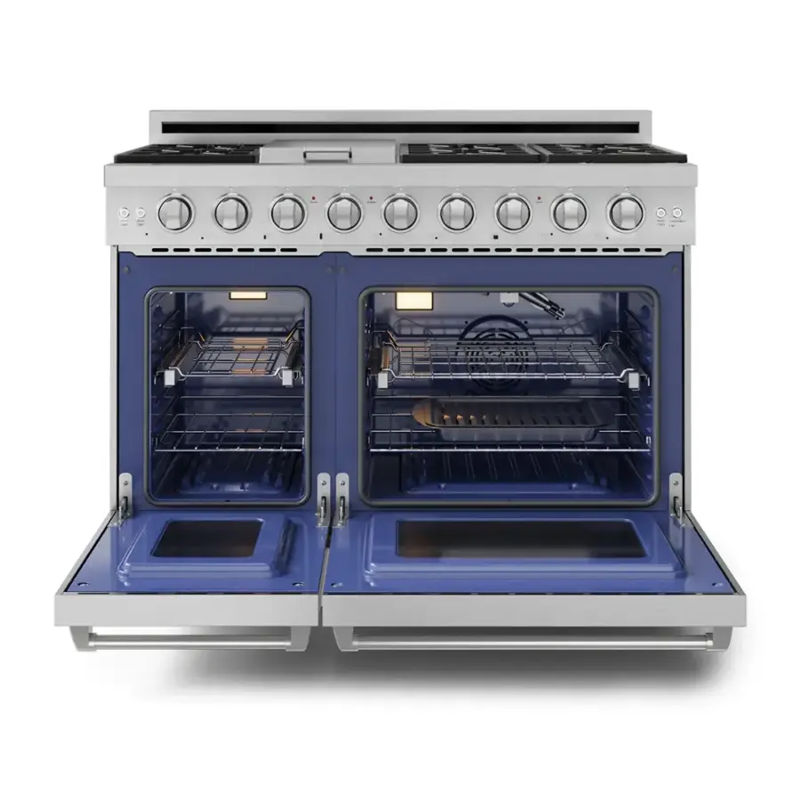 Alt View 12. Thor Kitchen - Gordon Ramsay Series by Thor Kitchen 6.8 Cu. Ft Freestanding Liquid Propane Gas Range - Stainless Steel.
