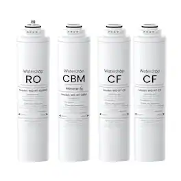 Waterdrop - ๐๐-๐๐-๐๐๐๐ Replacement Filter, Pack of 1 RO, Pack of 2 CF and 1 CBM Filter
