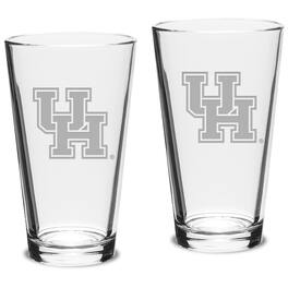Jardine - Houston Cougars 16oz. 2-Piece Classic Pub Glass Set - Multicolor
