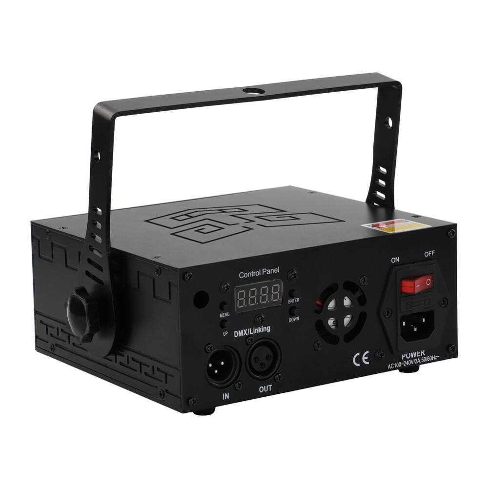 Control Panel  
8.8.8.8  
DMX/Linking  
POWER  
AC100-240V/2A, 50/60Hz  
OUT IN  
ON OFF  
ENTER MENU DOWN UP  
DMX/Linking  
CE