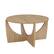 Left. Walker Edison - Contemporary Arch-Base Round Coffee Table - Coastal Oak.
