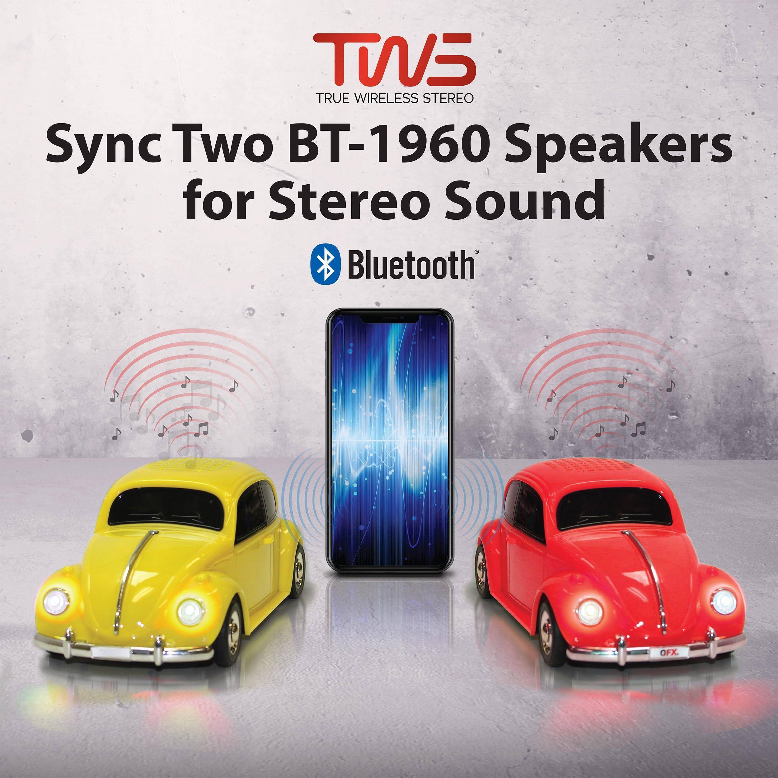 TWS TRUE WIRELESS STEREO  
Sync Two BT-1960 Speakers for Stereo Sound  
Bluetooth