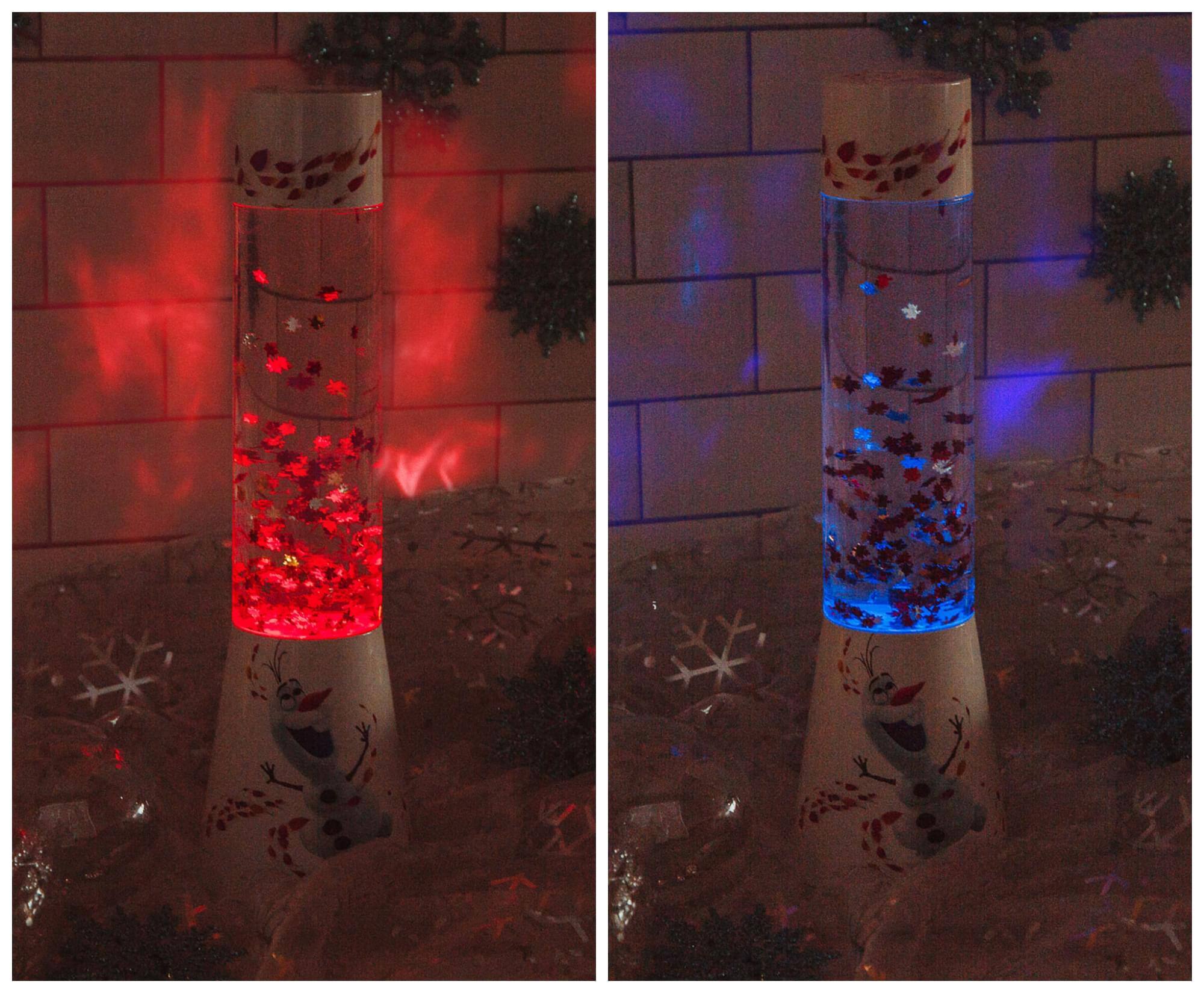 Alt View 3. Ukonic - Disney Frozen 2 Olaf Glitter Motion Lamp | 12 Inches Tall - White.