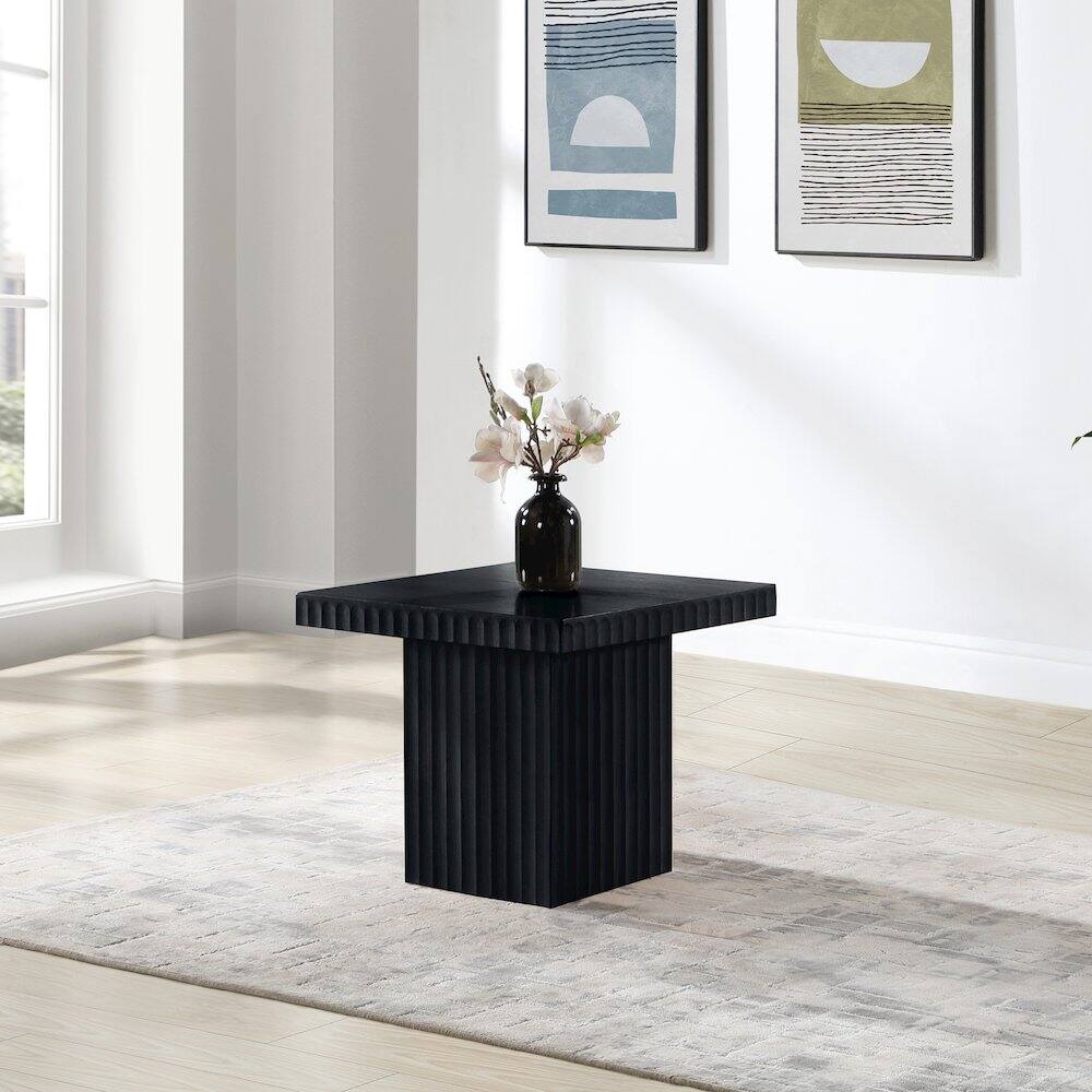 Alt View 1. Meridian Furniture - Spencer Black Oak Veneer Coffee Table - Black.