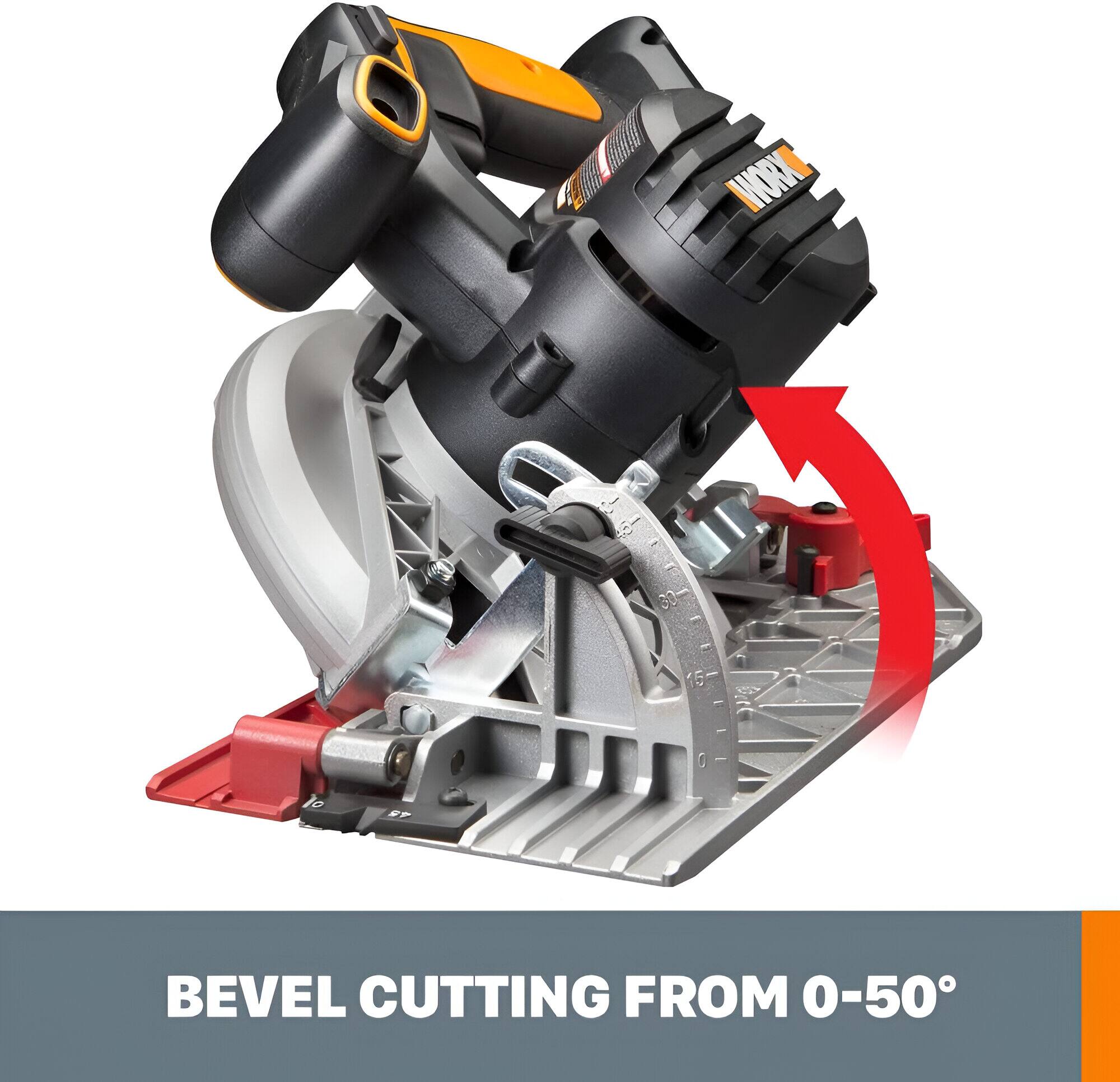 The text on the image reads "WORK 10 BEVEL CUTTING FROM 0-50".