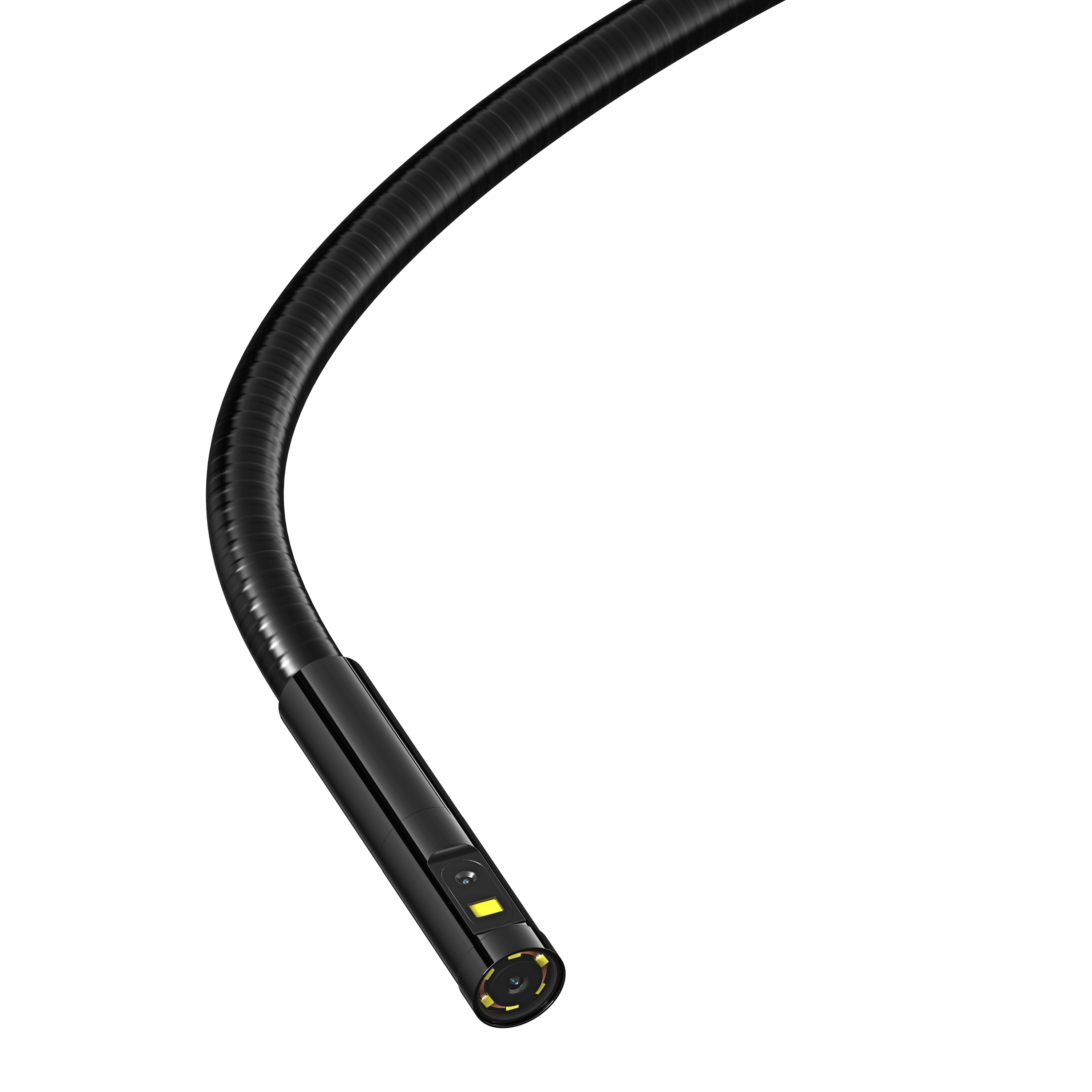 Alt View 4. Teslong - N7 Pro  - 5.5mm (0.21") Dual Lens Inspection Camera 6.2ft (2M) w/ 7inch Screen - Black / Dark Grey / Orange.