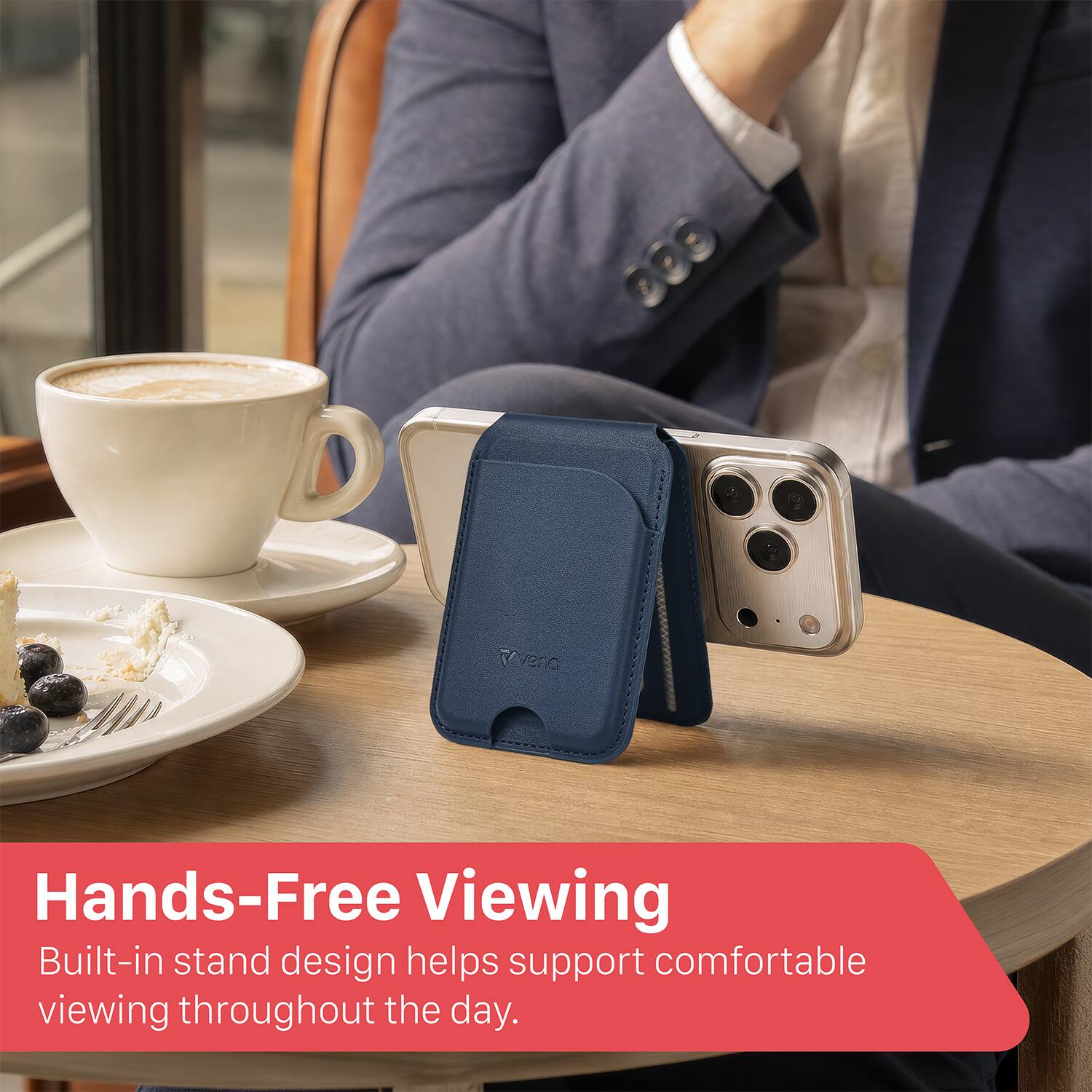 Hands-Free Viewing  
Built-in stand design helps support comfortable viewing throughout the day.