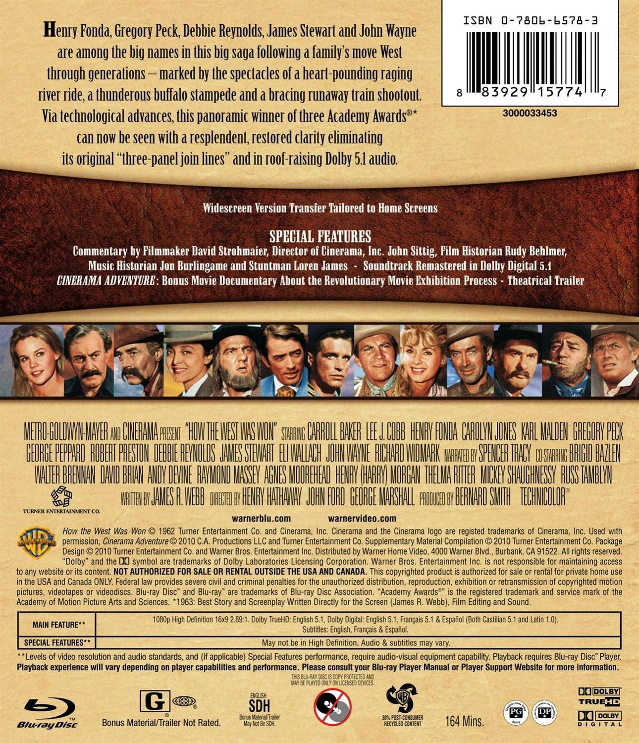 Back. How the West Was Won (Blu-ray Special Edition) [Blu-ray].