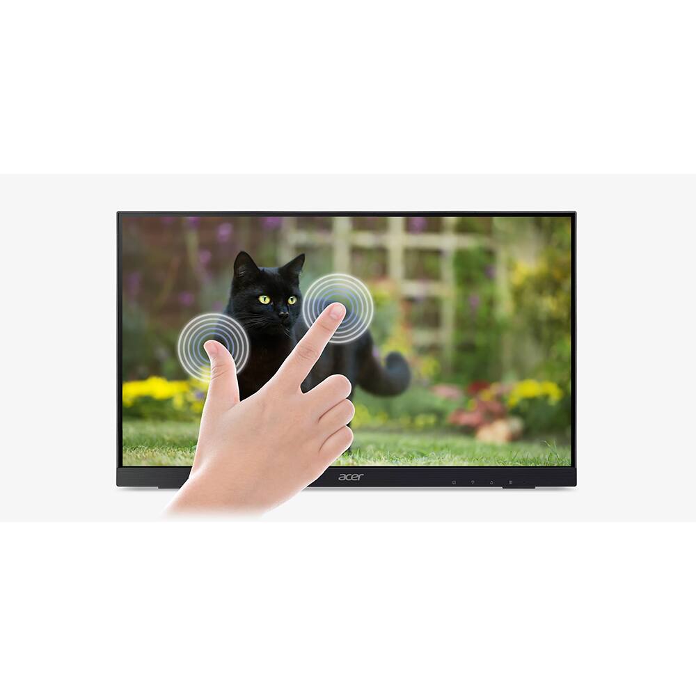 Alt View 4. Acer - UT 23.8" AG IPS LED Monitor UM.QW2AA.001 - Black.