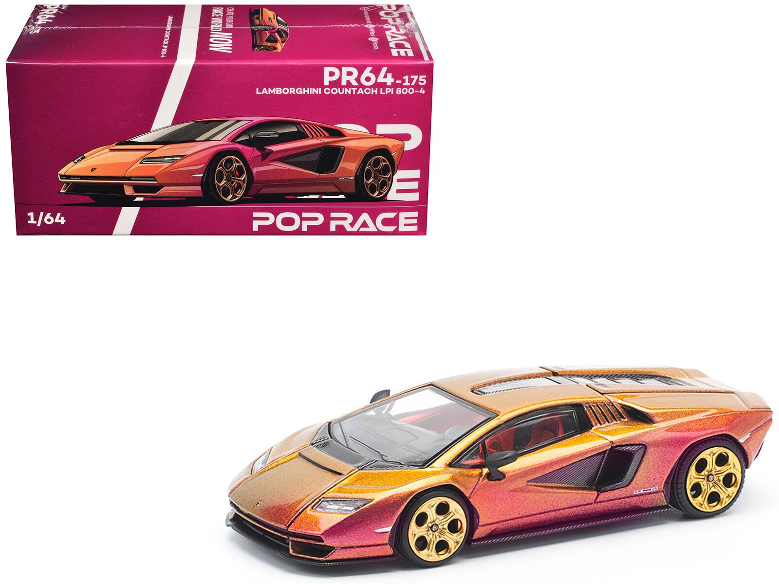 PR64-175  
LAMBORGHINI COUNTACH LPI 800-4  
1/64  
POP RACE