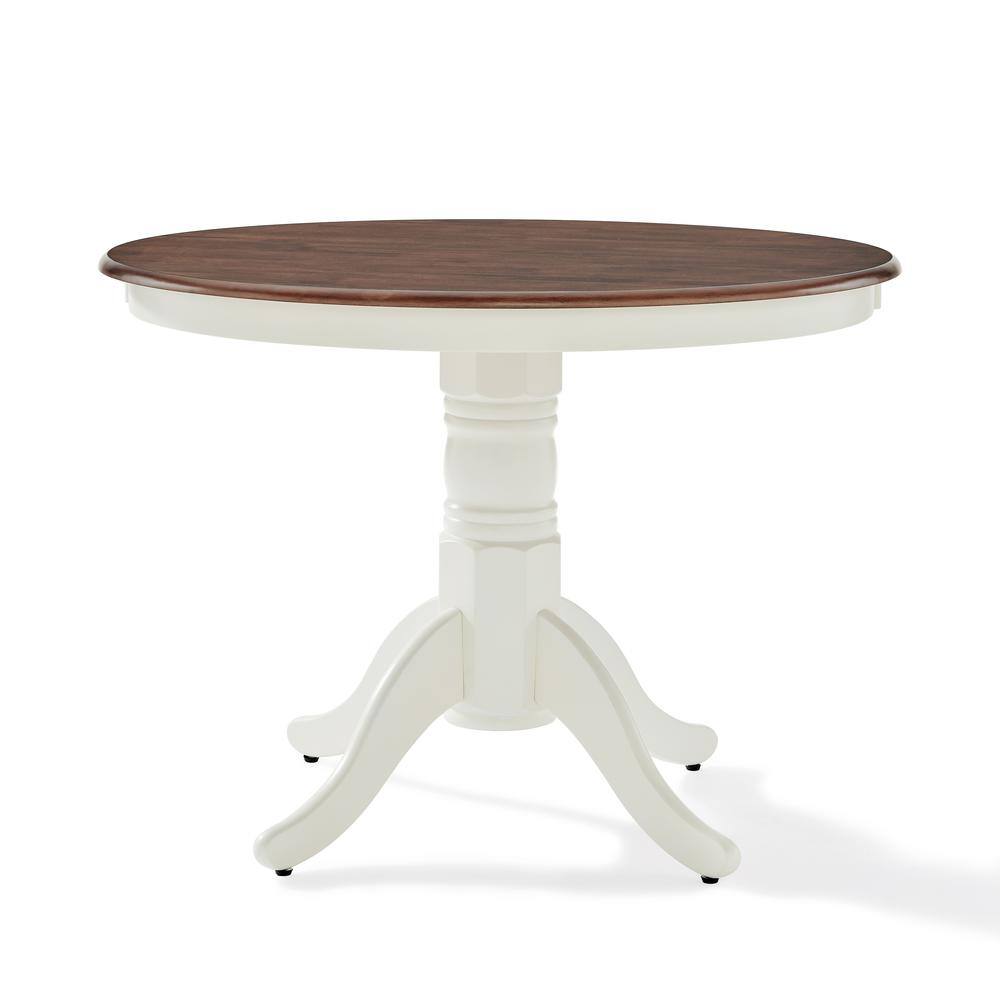 Crosley Furniture - Shelby Round Dining Table - White - Thumbnail 4