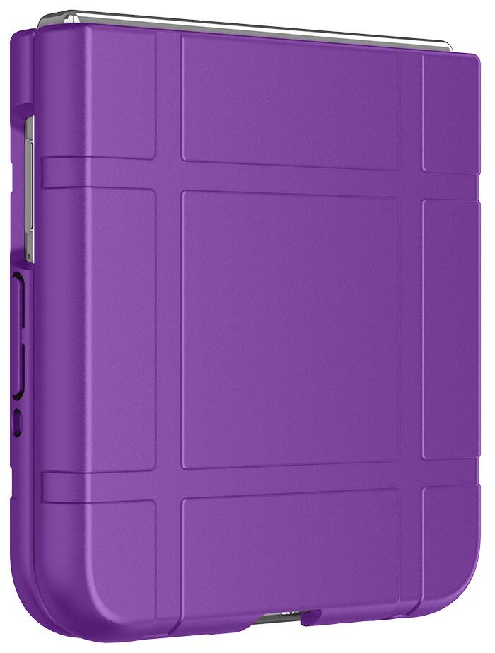 Alt View 8. Nakedcellphone - Slim Case for Motorola RAZR+ 2024/2025/2026 Flip Phone (RAZR PLUS) - Purple.