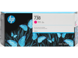 HP - 738 300-ml Magenta DesignJet Ink Cartridge, 676M7A