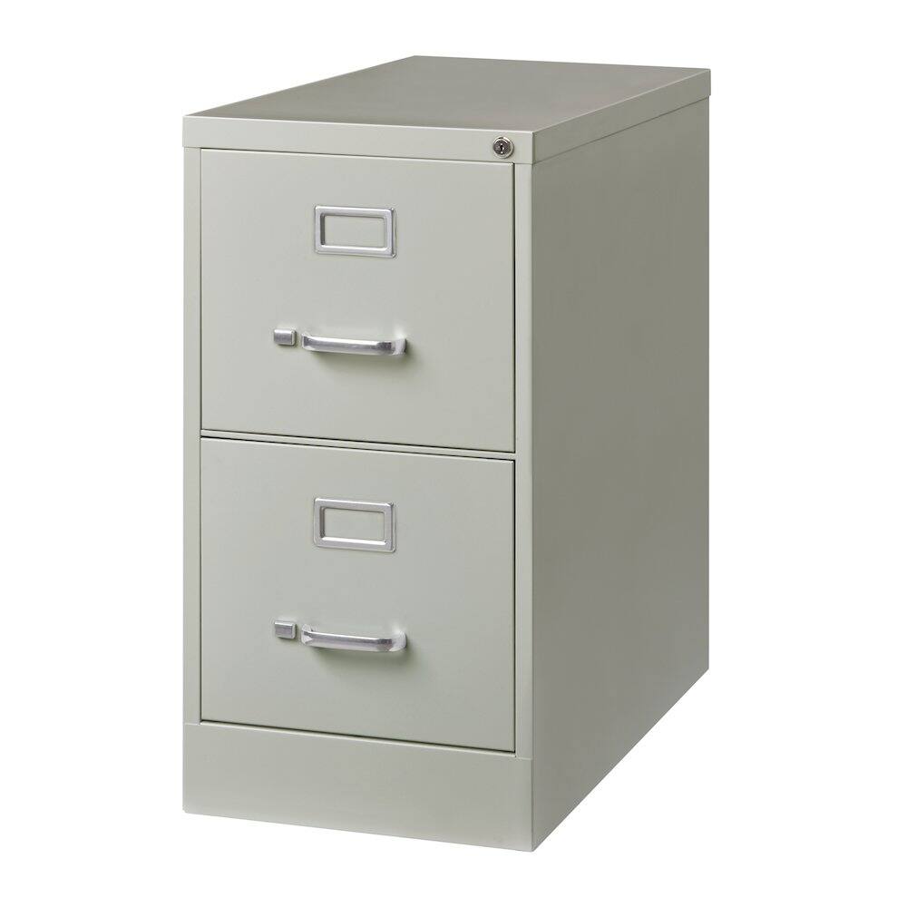 Alt View 1. Hirsh - Hirsh 26.5" Deep 2 Drawer Vertical File Cabinet, Commercial Grade, Light Gray - Gray.