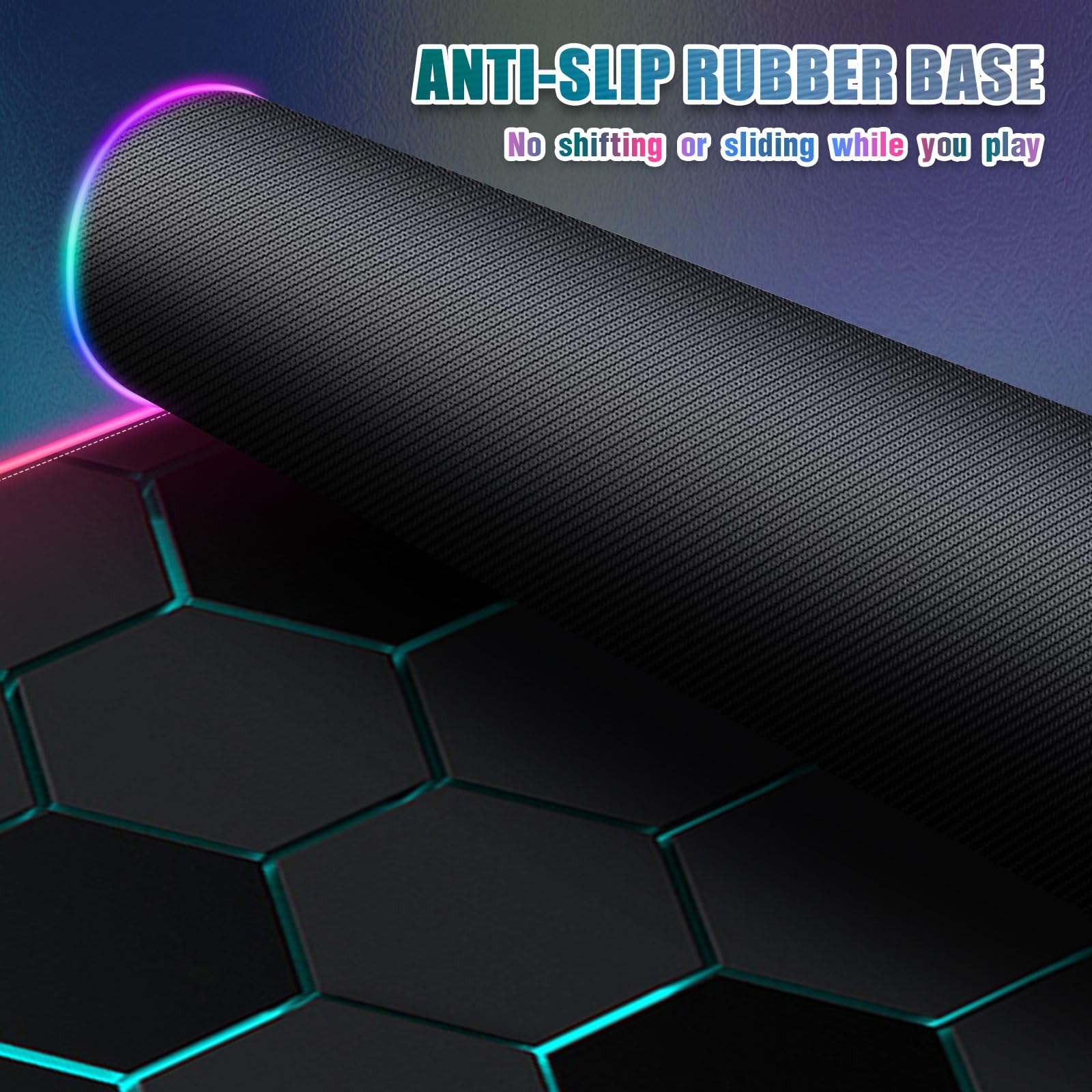 ANTI-SLIP RUBBER BASE  
No shifting or sliding while you play