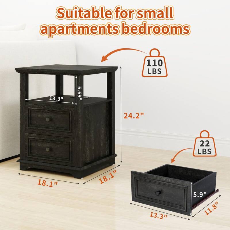 Suitable for small apartments bedrooms

110 LBS

24.2" x 18.1" x 18.1"

13.3" x 6.69" x 5.9"

22 LBS

13.3" x 11.8" x 5.9"
