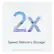 The text on the image reads: "2x Speed. Memory. Storage." This indicates that the product being advertised is twice as fast, has twice the memory, and twice the storage capacity compared to the top-selling Chromebooks, as measured by GfK sales data from July to December 2022.