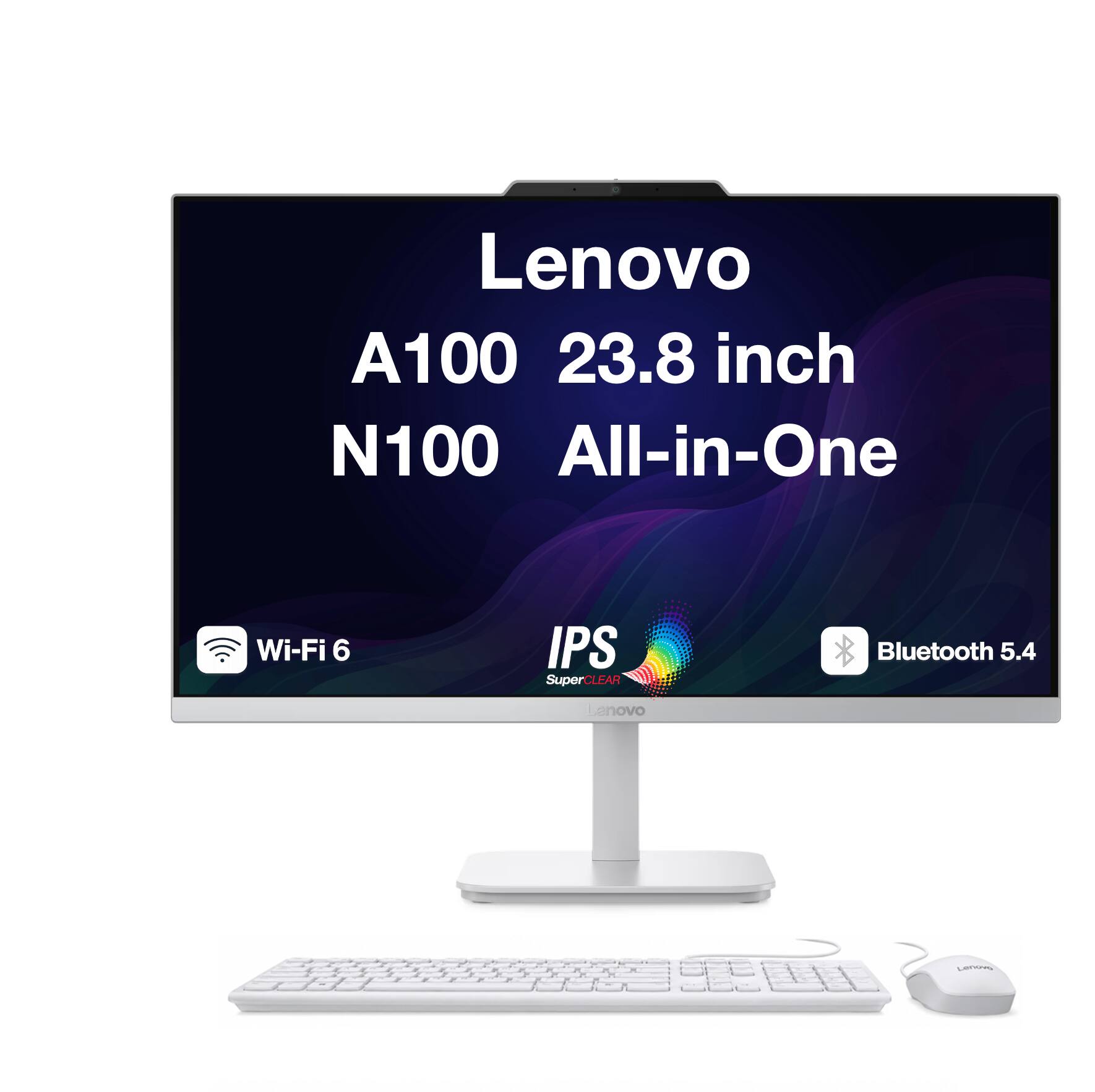Lenovo A100 23.8 inch N100 All-in-One Wi-Fi 6 IPS SuperCLEAR Bluetooth 5.4