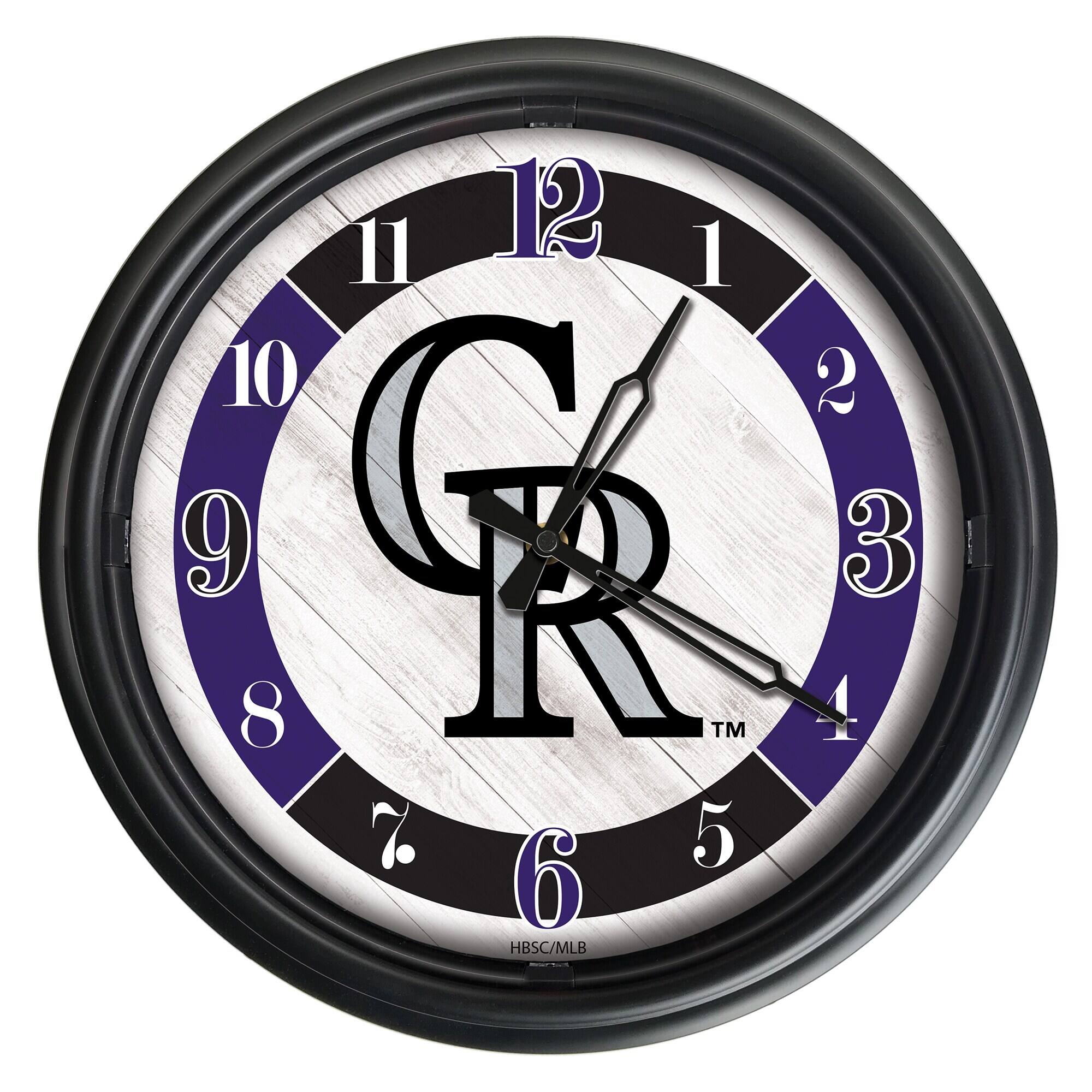 Holland Bar Stool Co. - Colorado Rockies Indoor/Outdoor LED Wall Clock - Multicolor price history on PriceWatchPro