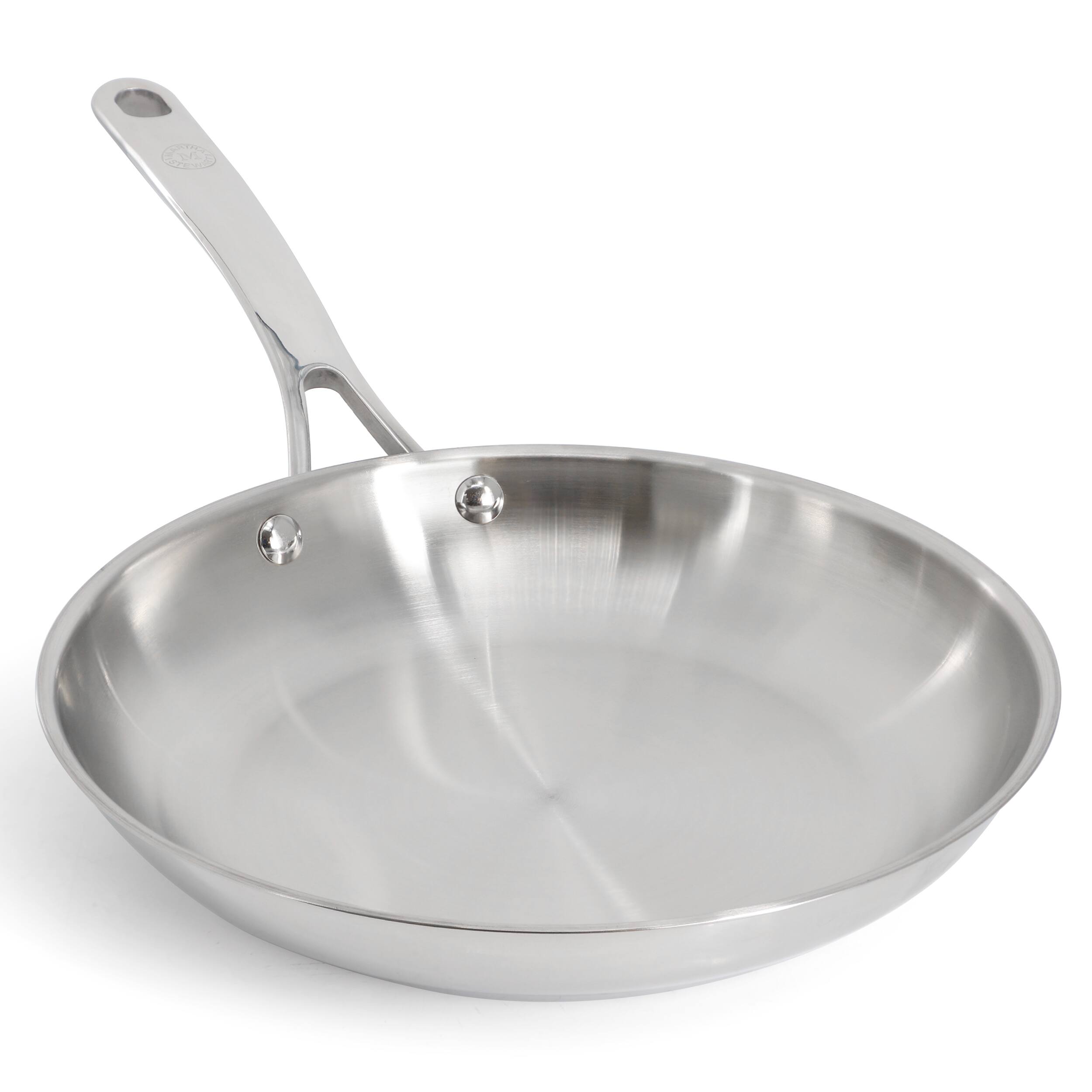 Alt View 1. Martha Stewart - Martha Stewart Castelle 8 Inch Stainless Steel Frying Pan - Silver.