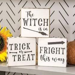 The WITCH is in TRICK or FRIGHT TREAT this way