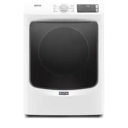 Maytag - 7.3 Cu. Ft. Stackable Electric Dryer with Extra Power Button - White