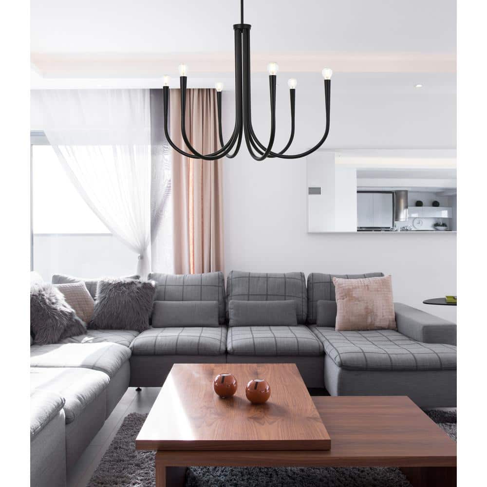 Living District - Layne 30 inch chandelier - Black price history on PriceWatchPro