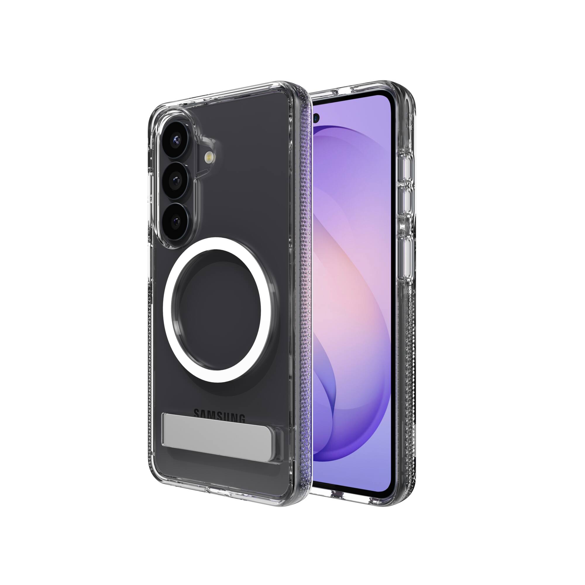 Alt View 12. ZAGG - Crystal Palace Snap Magnetic Case with Kickstand for Samsung Galaxy S26 - Clear.