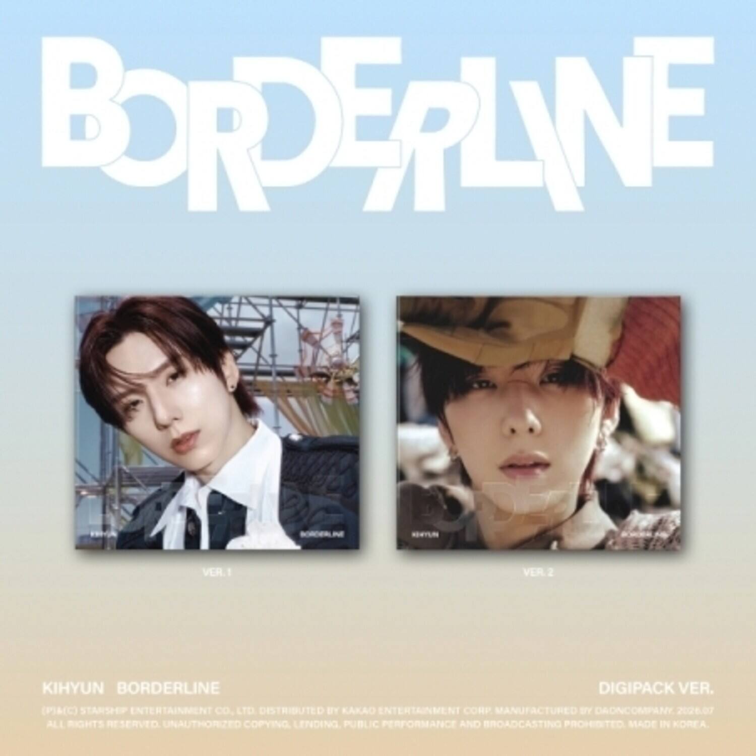 Kihyun - Borderline - Digipack Version   - COMPACT DISCS [CD]
