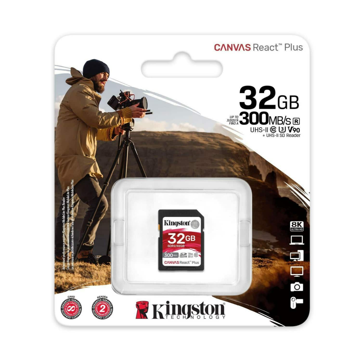 Kingston Canvas React Plus 32GB U3 V90 SD Memory Card - Best Buy