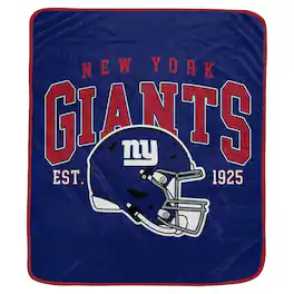Pegasus - New York Giants Vintage Arch Ultra Soft 50" x 60" Blanket - Multicolor