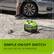 SELECT greenworks PRRLE 1800 PSI.
SIMPLE ON/OFF SWITCH
NO GAS, NO OIL, NO EMISSION
